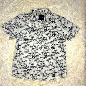 VSTR - button down shirt - pandas with bandanas - XL - 100% cotton never worn